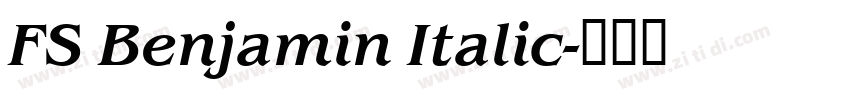 FS Benjamin Italic字体转换 FS Benjamin Italic字体转换